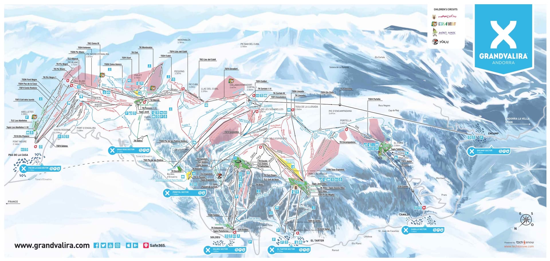 Encamp ski map